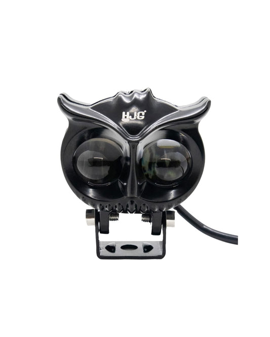 Metal body owl with double colour flash (1 piece)