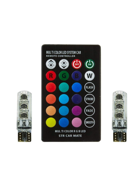 RGB parking bulb remote control T10 holder (pack of 2 piece)