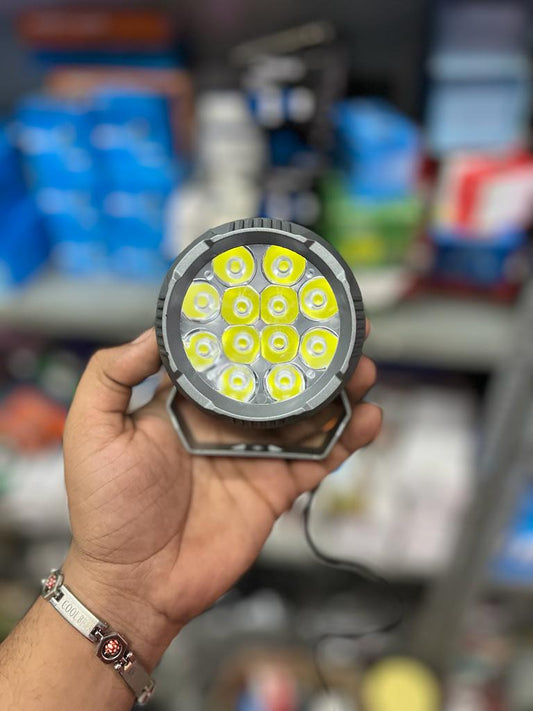 12 LED round adjustable metal fog light (1 piece)