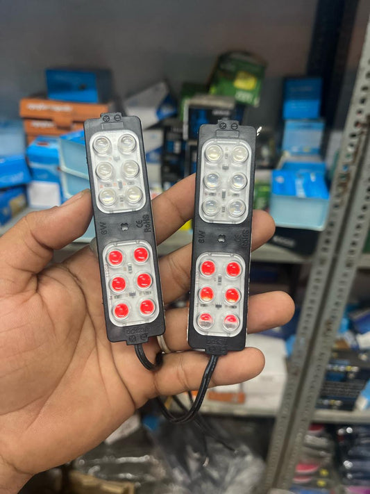 Dual Bar red-blue police lights (pack of 2)