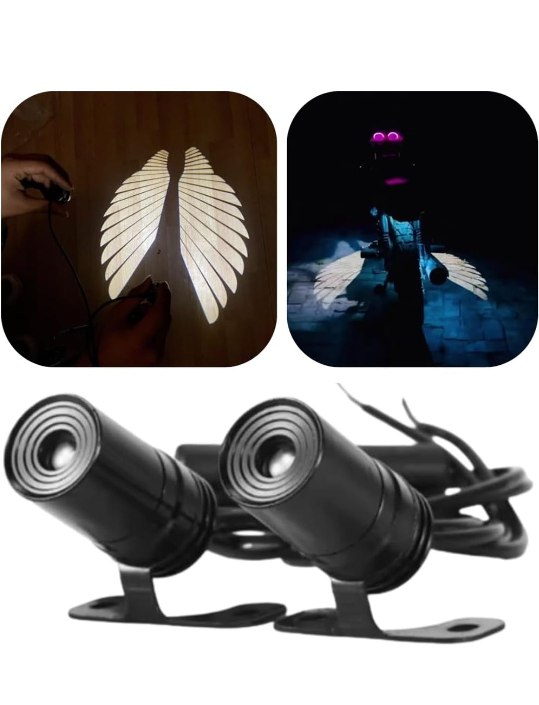 Wings light universal for bike and car (pack of 2)