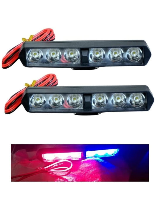 6 Led police light 8 mode (set of 2)