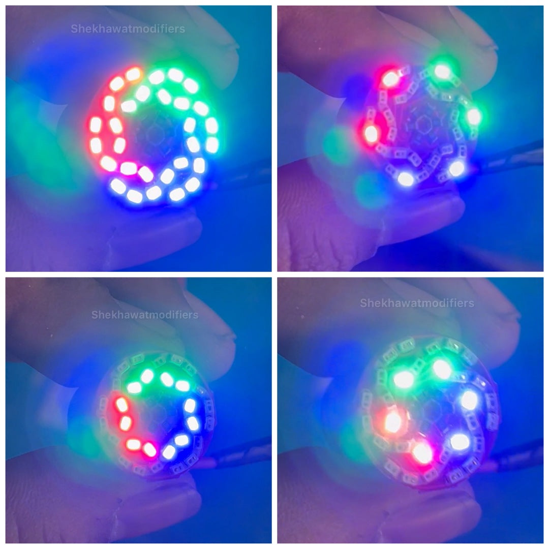 RGB multi colour running indicator/brake bulb for all bike or cars